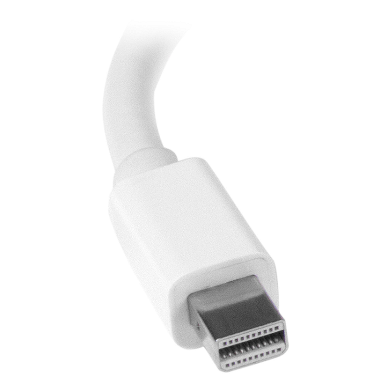 StarTech MDP2HDVGAW Travel A/V Adapter: 2-in-1 mDP to HDMI or VGA Converter - White